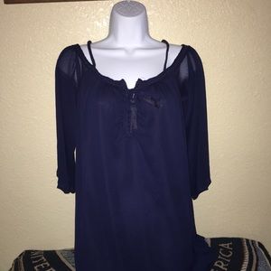 Purple Snow Cold shoulder top